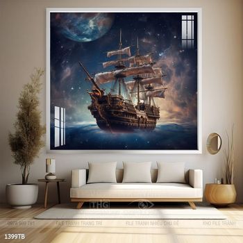 Tranh thuận buồm xuôi gió đẹp ấn tượng