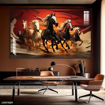 Tranh treo tường ngựa bát mã