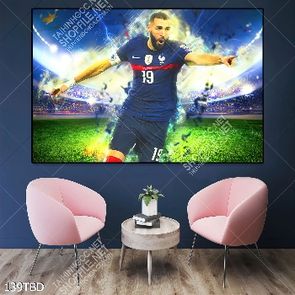 Tranh cầu thủ Benzema đội tuyển Pháp