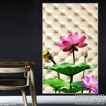 Tranh hoa sen in đẹp