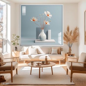 Tranh bình hoa đẹp decor trang trí tường