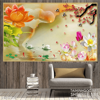 Tranh cảnh hoa sen