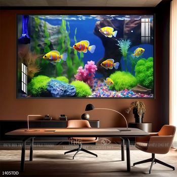 Tranh cá heo dưới lòng đại dương tuyệt đẹp