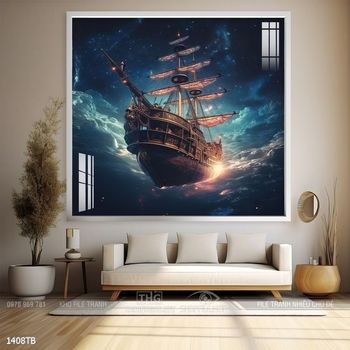 Tranh thuận buồm xuôi gió trang trí tường nhà