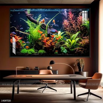 Tranh treo tường cá heo đại dương