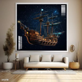 Tranh thuận buồm xuôi gió đẹp ấn tượng