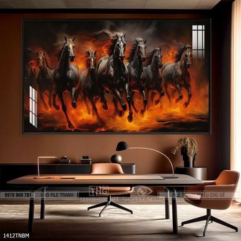 Tranh ngựa bát mã truy phong