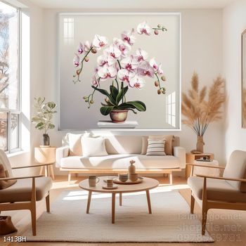 Mẫu tranh bình hoa sang trọng đẹp độc đáo