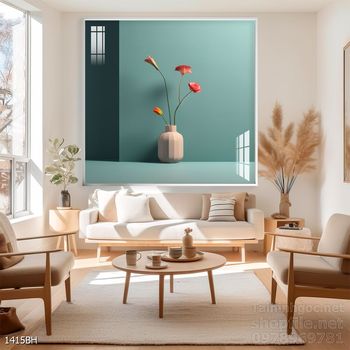 Mẫu tranh bình hoa đẹp hiện đại trang trí tường nhà