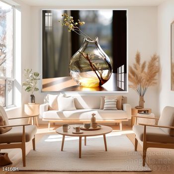 Tranh bình hoa nghệ thuật sang trọng