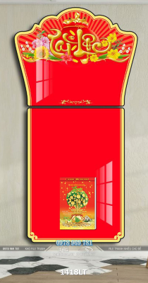 File lịch Tết tài lộc chúc mừng năm mới 1418LT