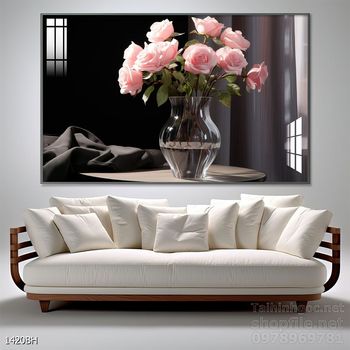 Tranh bình hoa nghệ thuật treo tường