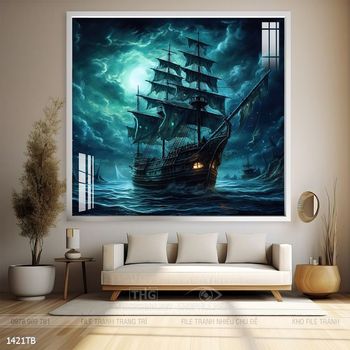 Tranh thuận buồm xuôi gió đẹp ấn tượng