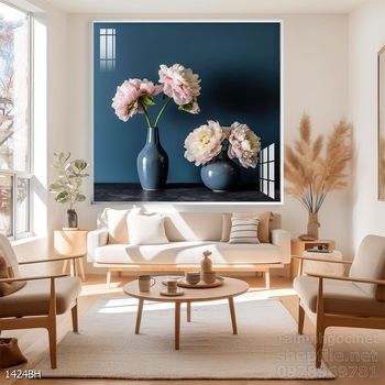 Tranh bình hoa hiện đại treo tường sang trọng ý nghĩa