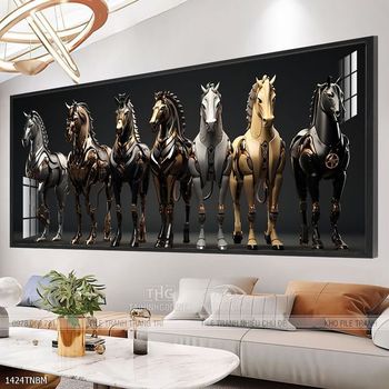 Tranh ngựa bát mã truy phong