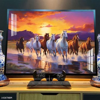 Tranh ngựa đẹp ấn tượng