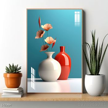 Tranh bình hoa 3D tuyệt đẹp