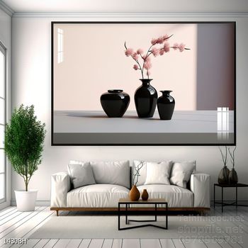 Tranh bình hoa đẹp trang trí tường