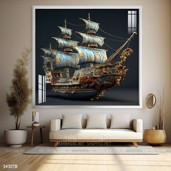 Tranh thuận buồm xuôi gió trang trí tường nhà