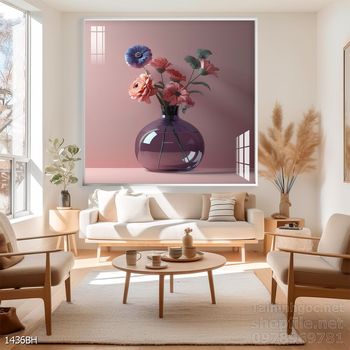 Tranh bình hoa nghệ thuật sang trọng