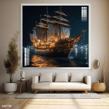 Tranh thuyền buồm và cảnh biển