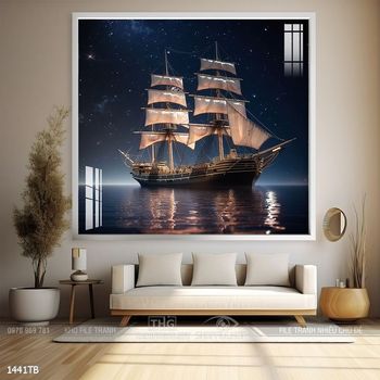 Tranh thuận buồm xuôi gió trang trí tường nhà