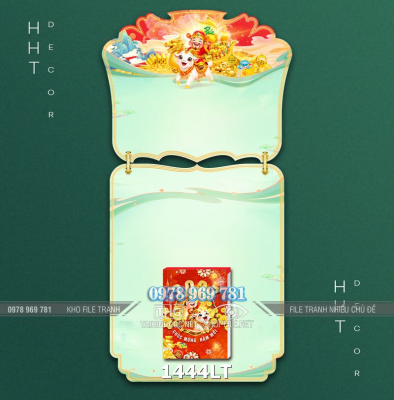 File psd khánh lịch ông thần tài tài lộc cưỡi dê đinh mùi 1444LT