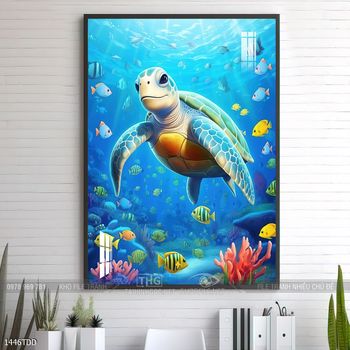 Tranh cá heo đẹp độc đáo