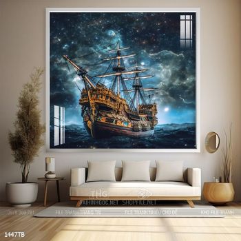 Tranh phong thủy thuận buồm xuôi gió tài lộc đẹp