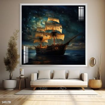 Tranh thuận buồm xuôi gió treo tường đẹp