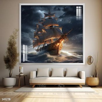 Tranh thuận buồm xuôi gió trang trí tường nhà