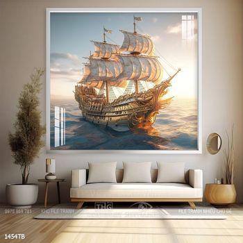 Tranh thuận buồm xuôi gió đẹp ấn tượng