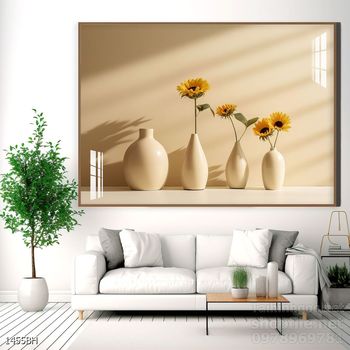 Tranh bình hoa nghệ thuật sang trọng