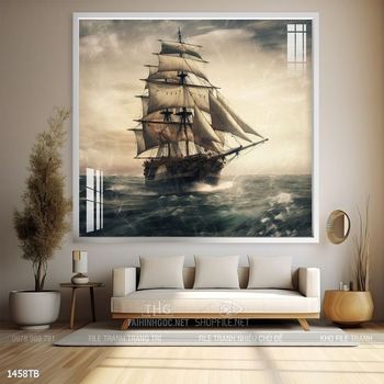 Tranh phong thủy thuận buồm xuôi gió tài lộc đẹp