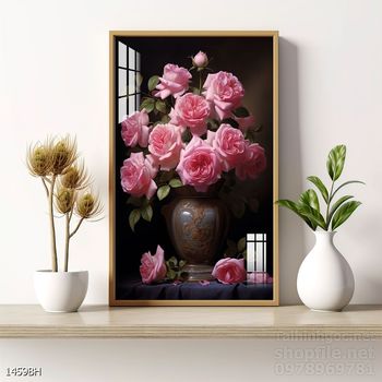 Mẫu tranh bình hoa treo tường đẹp nhất