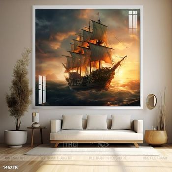 Tranh thuận buồm xuôi gió treo tường đẹp