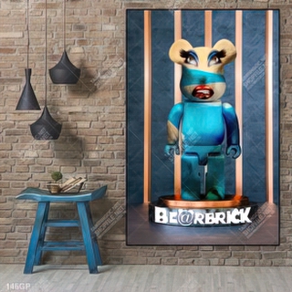 Tranh treo tường gấu bearbrick chất lượng cao