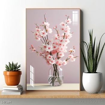 Tranh bình hoa 3D tuyệt đẹp