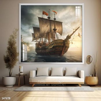 Tranh thuận buồm xuôi gió đẹp ấn tượng