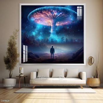 Tranh phi hành gia treo tường