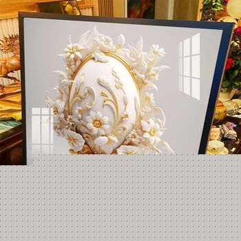 Tranh bình hoa độc đáo trang trí phòng khách