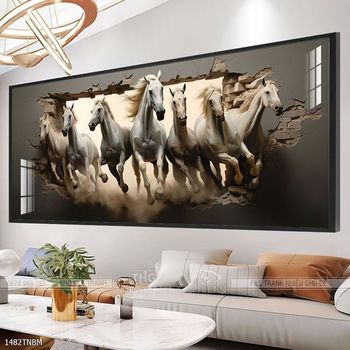 Tranh ngựa bát mã decor trang trí tường