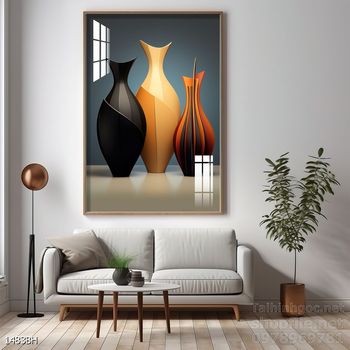 Mẫu tranh bình hoa trang trí tường đẹp tinh tế