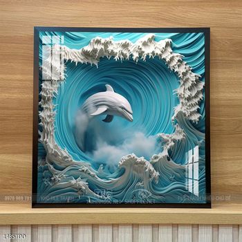 Tranh cá heo dưới lòng đại dương tuyệt đẹp