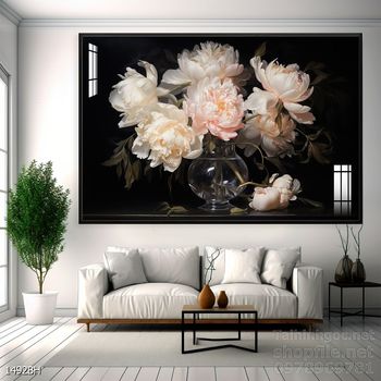 Tranh bình hoa trang trí phòng khách, phòng ăn đẹp