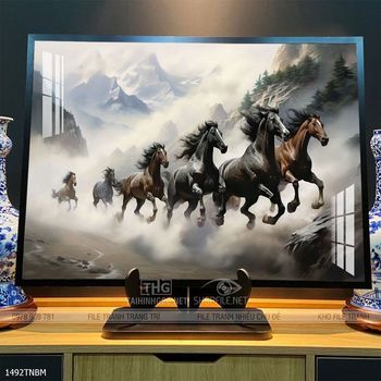 Tranh treo tường ngựa bát mã