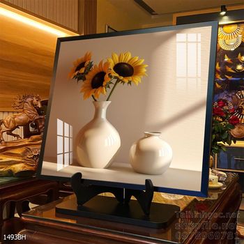 File tranh bình hoa nghệ thuật mẫu mới nhất