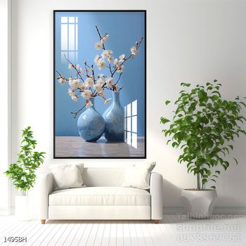 Tranh bình hoa 3D tuyệt đẹp