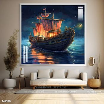 Tranh thuận buồm xuôi gió treo tường đẹp