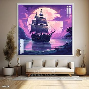 Tranh thuận buồm xuôi gió đẹp ấn tượng